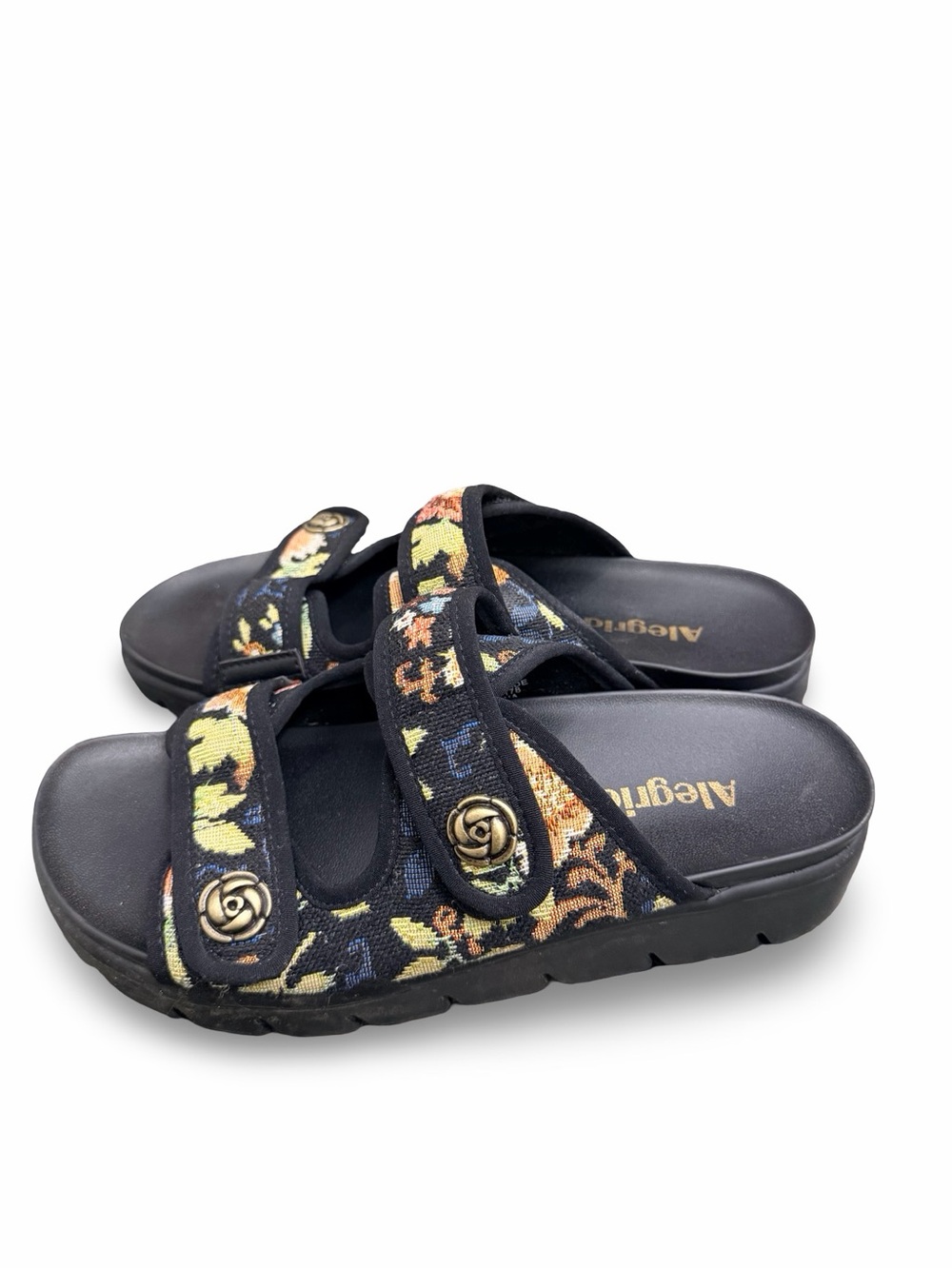 Alegria Adjustable Double Strap Slide Sandals - Annamarie Size 39